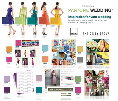 Pantone Wedding Inspiration Pantone Wedding Choosing Wedding Colors