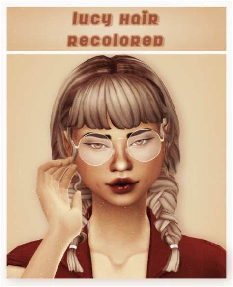Zebrazest‘s Lucy Hair Recolors At Cowplant Pizza Sims 4 Updates