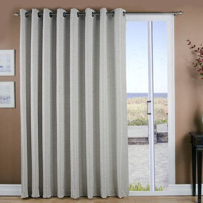 .patio door curtains, french door curtains, designer draperies, pinch pleated or grommets, patio panels, prepinned pinch pleats, 4 inch hem these curtains are beautiful! Ricardo Trading Grasscloth Grommet Patio Thermal Blackout Single Curtain Panel Color: Ash ...