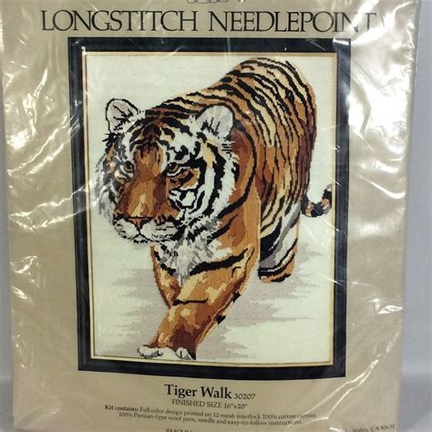 Tiger Walk Longstitch Needle Point Kit Candamar Something Special 30207