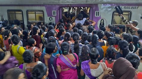 Mumbai Local Train Services Disrupted Delayed As Heavy Rainfall