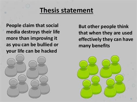 A thesis statement provides the foundation for your research paper. Thesis Statement About Social Media In Business Addiction ...