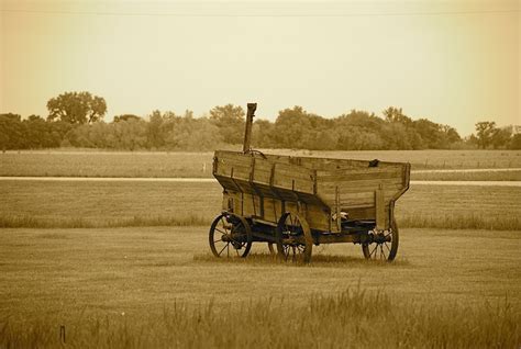 Wagon At Old Farm Photo Old Farm Wagon