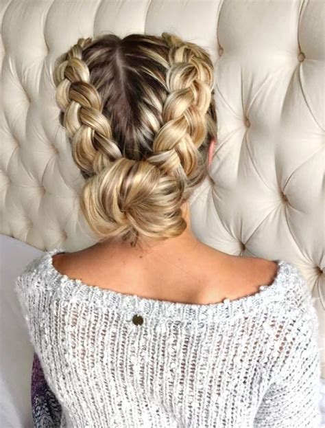 15 Collection Of Pinned Up French Plaits Hairstyles