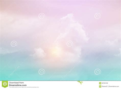 Fantasy Soft Cloud With Pastel Gradient Color Stock Photo Image Of