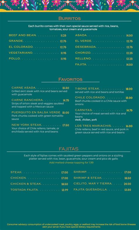 Online Menu of Cielito Lindo Cocina Mexicana Restaurant, Pocatello