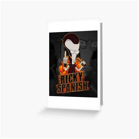 ricky spanish greeting card for sale by simplet s redbubble