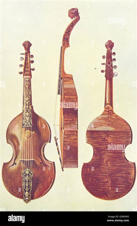 Musical Instruments Viola Damore Vintage Print 1945 Stock Photo Alamy