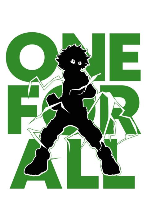 Deku One For All Vector Pdf Svg Png Cdr Files Plotter