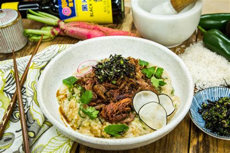A Duck Dish Thats Delicious Duck Carnitas With Nori Salsa And Rice