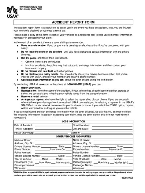Usaa Accident Report Fill Out Sign Online DocHub