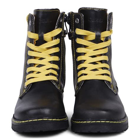 Diesel Boys Yellow Lace Combat Boots Bambinifashioncom
