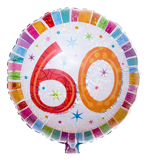 Auf unserer seite finden sie alles, was sie zum gratulieren brauchen. Zahlenballon zum 60. Geburtstag | Ballongruesse.de