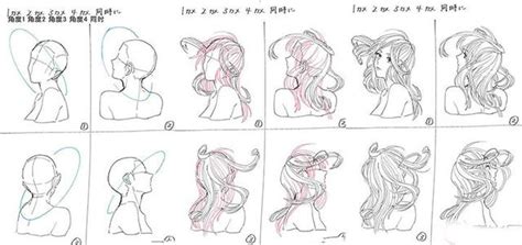 动漫人物头发怎么画？教你如何绘画动漫少女发型的画法 每日头条