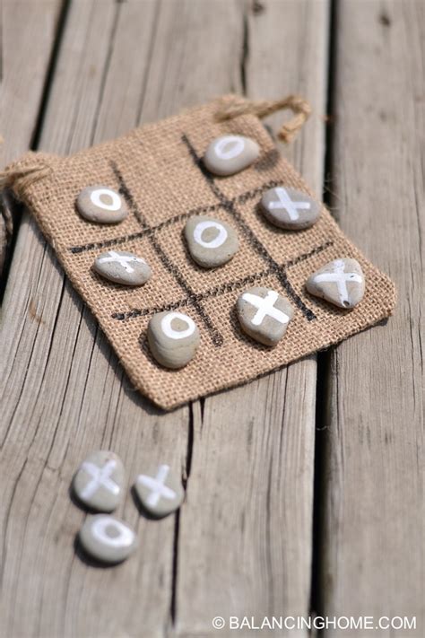 Mom Tip Diy Tic Tac Toe Rocks 247 Moms