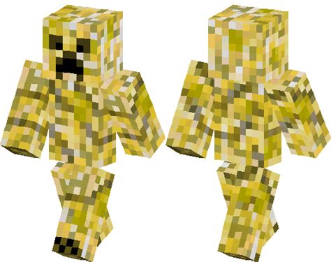 Golden Creeper 3 Minecraft Skin Minecraft Hub