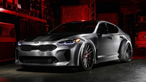 A Kia Stinger Gt Tuned To Look Really Mean Sema 2018 The Auto Loons