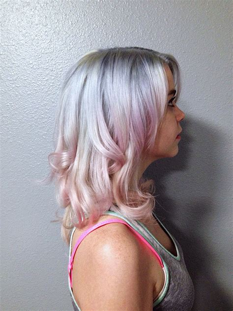 Pravana Hair Again Pastel Pink Pretty In Pink Mixed With Regular Pink And Silver Silver