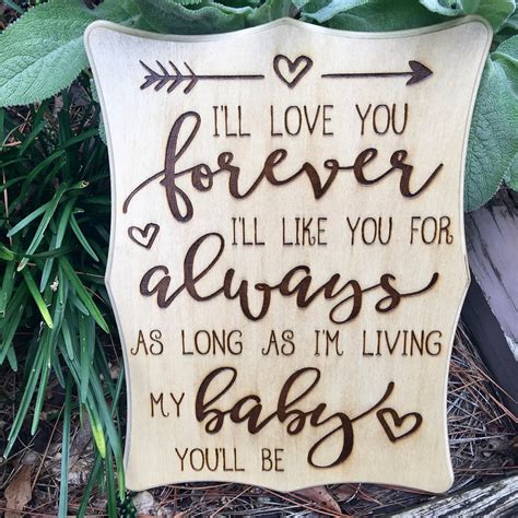 Ill Love You Forevermy Baby Youll Etsy