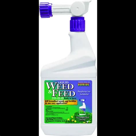 Bonide 301 Weed And Feed Lawn Fertilizer Quart Liquid 20 0 0 N P K