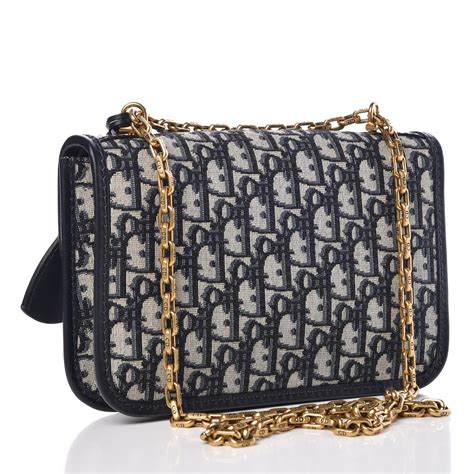 Christian Dior Oblique Dioraddict Flap Bag Black 329923