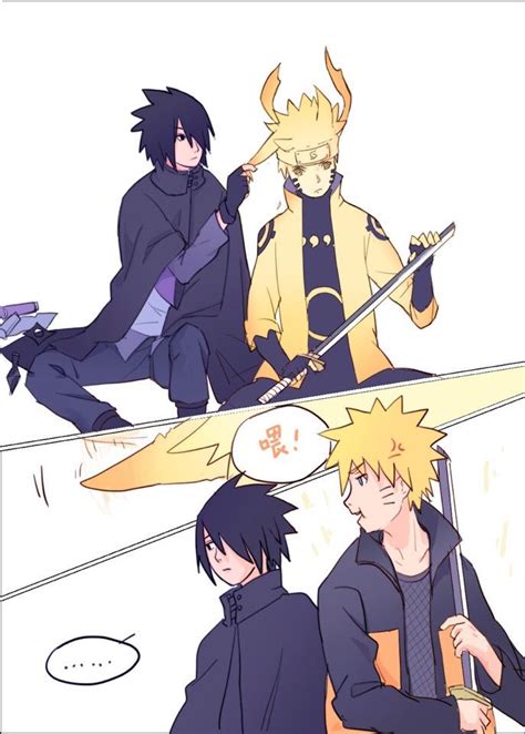 Everybody knows that uzumaki naruto isn't the brightest crayon in a box so when he came up with a theory, even he can't believe how accurate it is. Artist: @losilian | Naruto shippuden anime, Sasunaru ...
