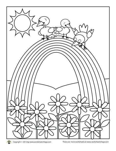 Eat A Rainbow Coloring Sheet Coloring Pages