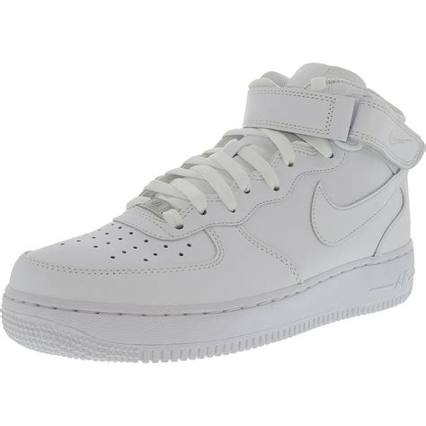 Nike Nike Mens Air Force 1 07 Mid White Ankle High Leather Fashion