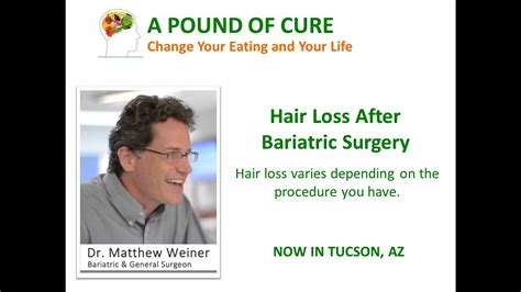 Hair loss usually starts after the second or third month of. Hair Loss After Bariatric Surgery - Why am I losing my ...