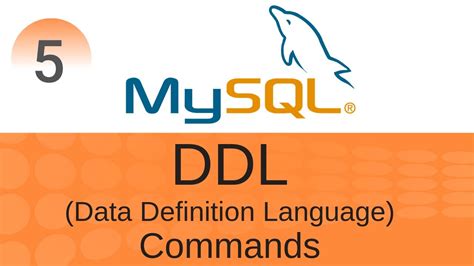 Sql Tutorial 5 Ddl Data Definition Language Commands Youtube