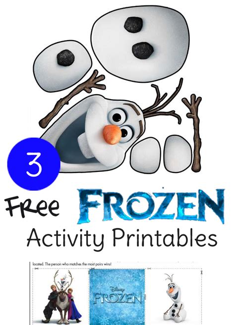 Frozen Printable Activity Sheets