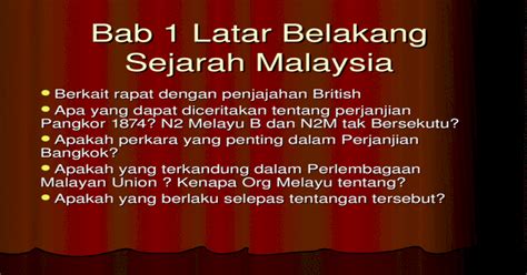 Seusia dengan penubuhan universiti kebangsaan malaysia pada 1970. Bab 1 Latar Belakang Sejarah Malaysia