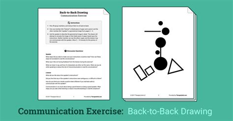 Back To Back Drawing Activity Worksheet Therapist Aid Anger