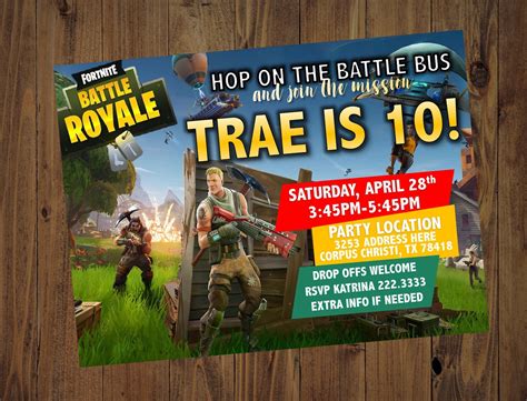 Fortnite 2nd birthday was an event that celebrated fortnite 's 2nd birthday, which lasted until the start of season x. Fortnite Birthday | Kids invitations, Party locations ...
