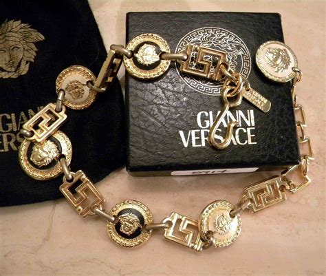 Vintage Versace Necklace Collectible Double Sided By Julianata