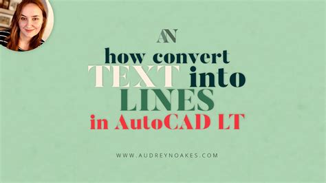 How To Make Text Into Lines In Autocad Lt Youtube