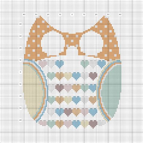 Il cuscino molto colorato sarà sicuramente apprezzato sia. Schema Punto Croce Gratis - Cuscino a Forma di Gufo - Arte del Ricamo