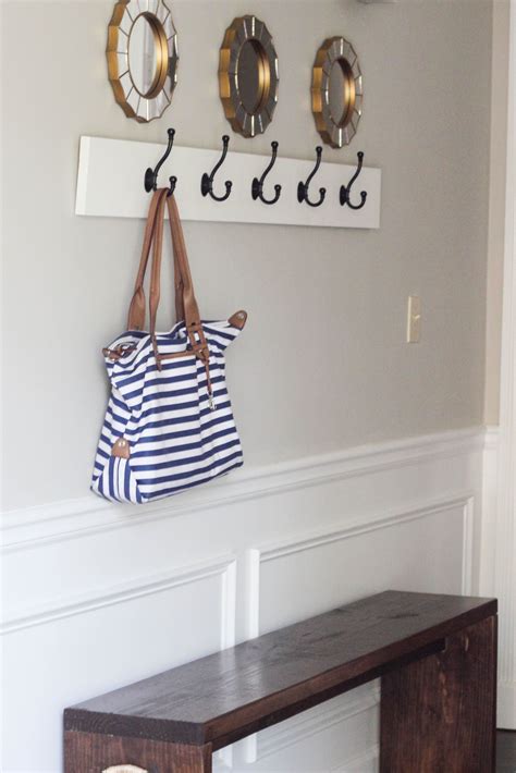 How To Build A Wall Mounted Coat Rack Entrance Ideas Entryway Diy