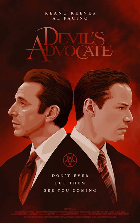 The Devils Advocate Movie Poster Digital Print Wall Hanging Custom