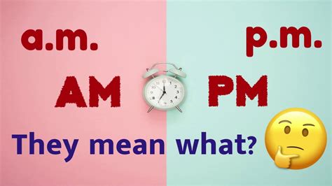What Do Am And Pm Stand For With Reference To Time Extra Knowledge Youtube