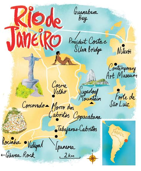 Rio Map By Scott Jessop August 2015 Mapa Rio De Janeiro Rio De