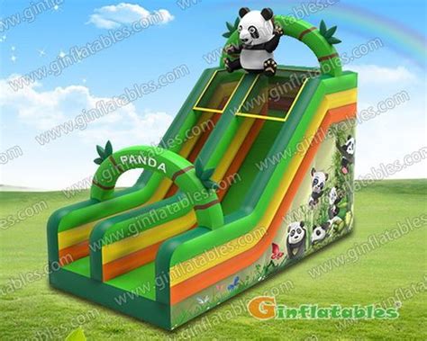 Ft H Panda Slide Inflatable Bounce House For Sale Inflatable Slides Products Ginflatables
