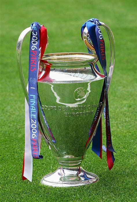 Winners of uefa champions league and european cup. The UEFA Champions League Trophy is placed on the pitch for... | Uefa champions league ...