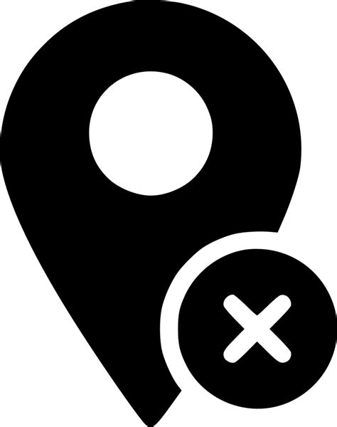 Location Marker Close Pin Delete Remove Svg Png Icon Free Download 467208 Onlinewebfontscom