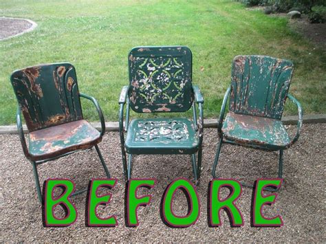 Buy products such as costway fabric folding chair (4 pack), brown at walmart and save. Rejuvenate Vintage Metal Lawn Chairs in 2020 | Metal lawn ...