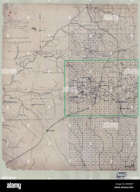 Civil War Maps 0771 Map Of Part Of Fulton Fayette And Campbell Counties