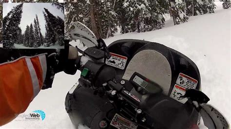 Snowmobiling In The Snowies Deep Snow Youtube