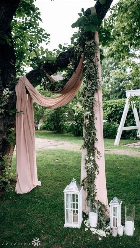 20 Wedding Arches With Drapery Fabric Oh The Wedding Day
