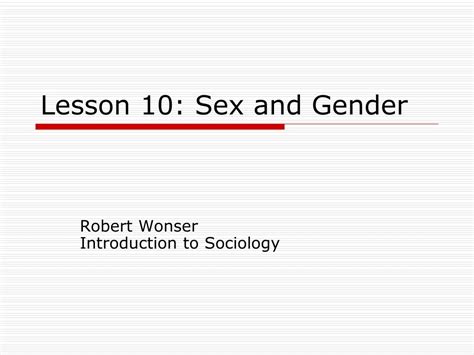 ppt lesson 10 sex and gender powerpoint presentation free download id 313784