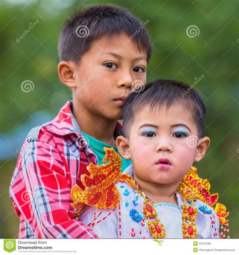 Baganmyanmar Unidentify Myanmar Child In Festival Procession
